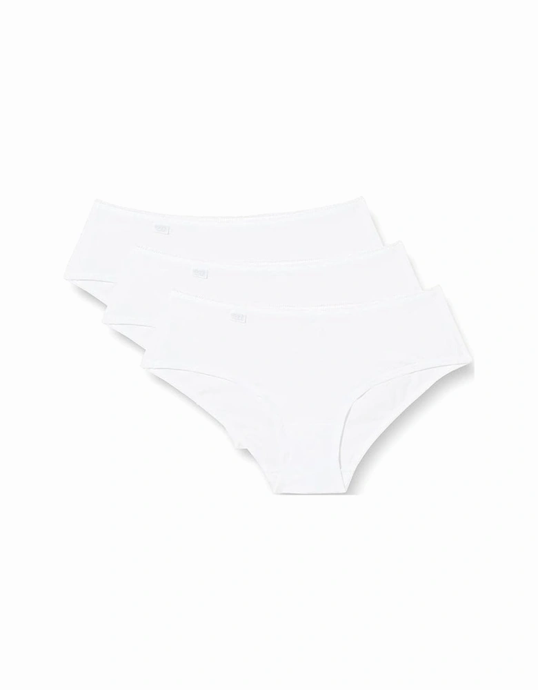 24/7 3-Pack Microfibre Hipster Briefs, White