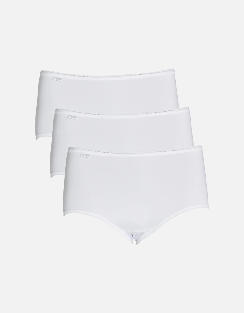 24/7 Microfiber Midi Brief 3-Pack, White