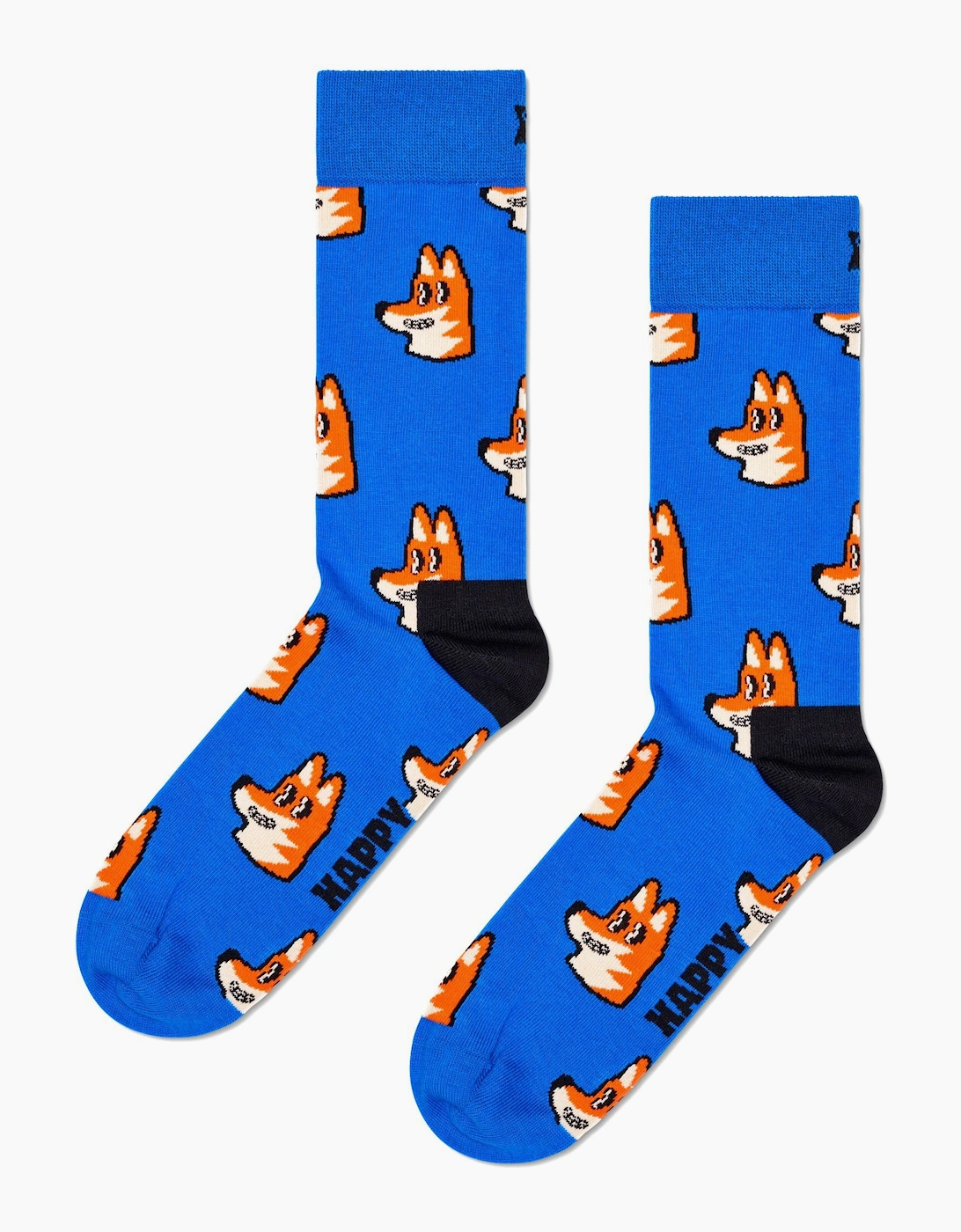Women's Fox Socks, Blue - Blue/Blue - Size: 9.5/12.5/12/11.5/11/10.5/10/13/9/8/8.5