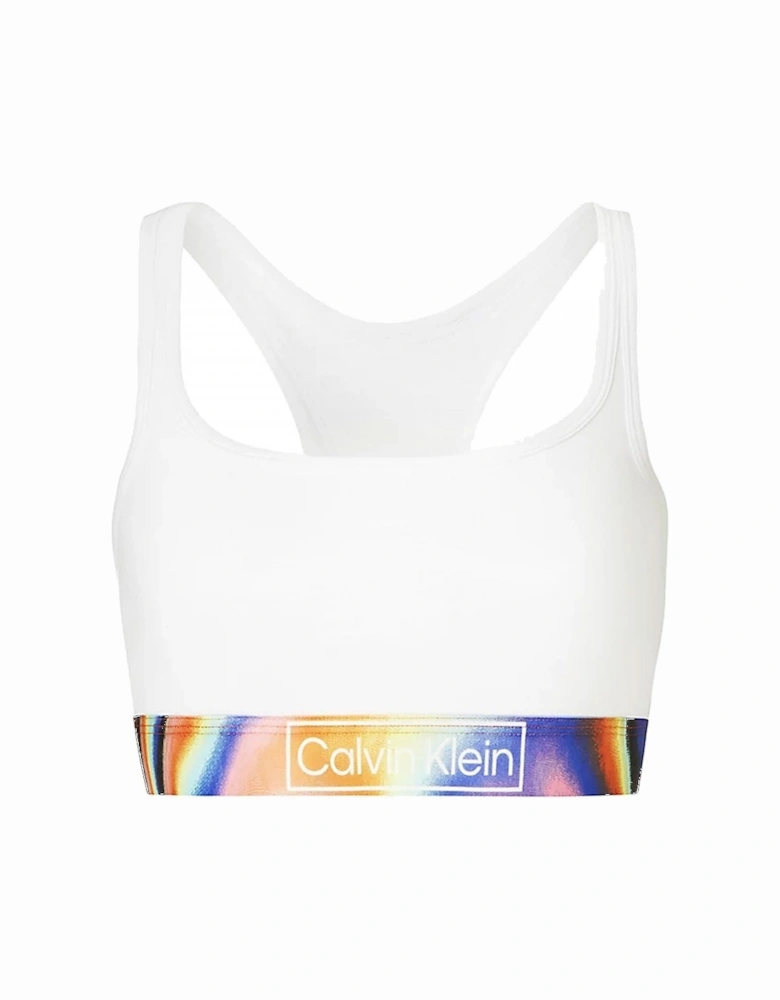 Organic Cotton Pride Bralette, White