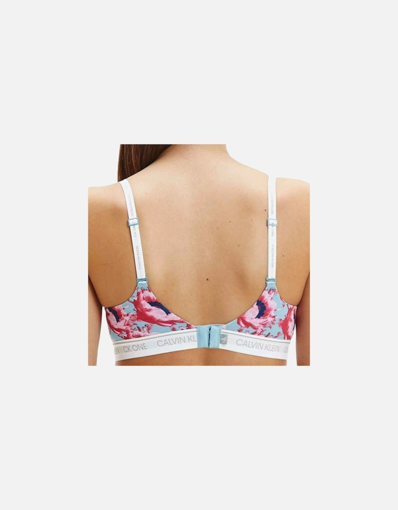 CK One Lift Bralette, Prosper Floral Print/Pink Smoothie