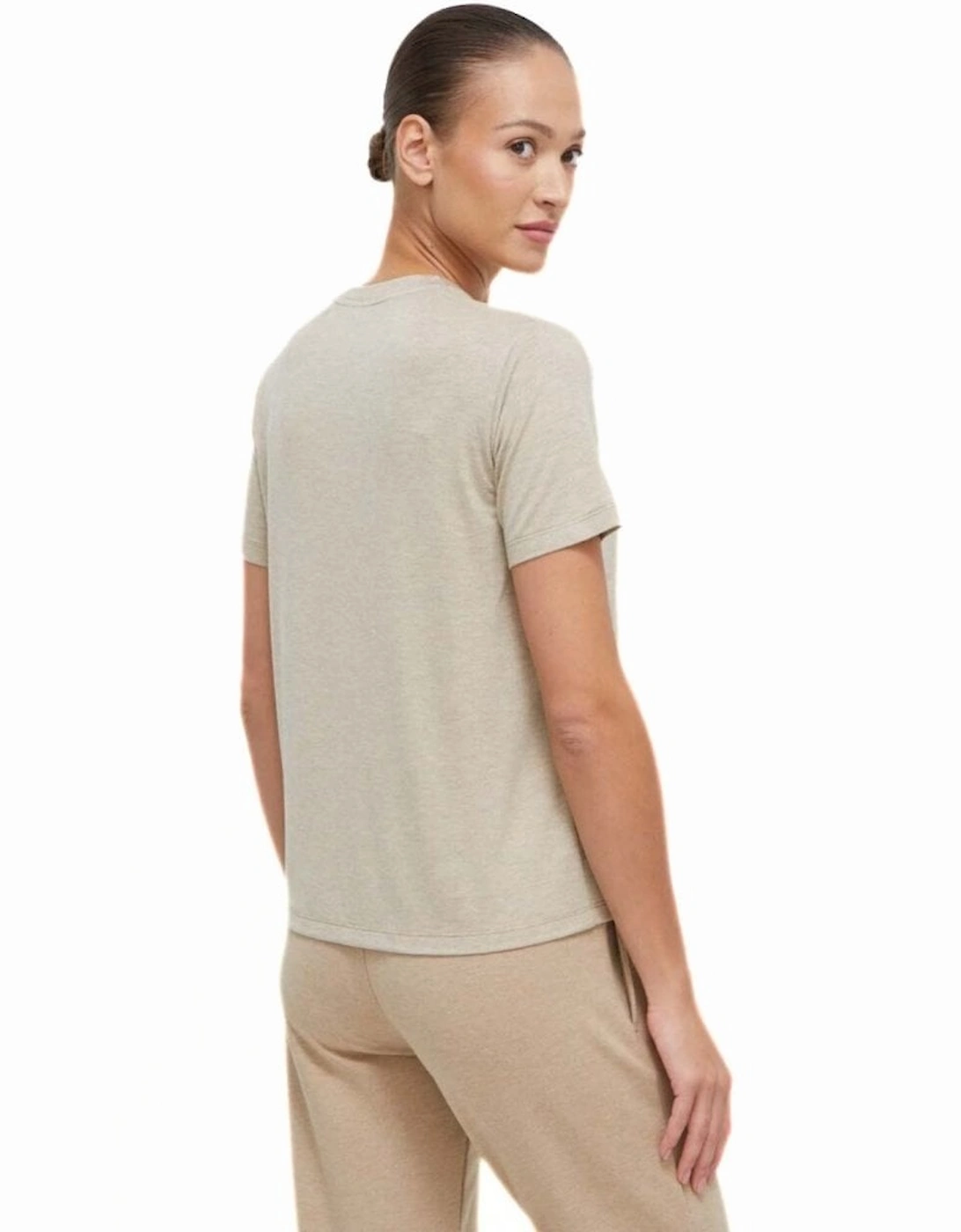 Luxe Modal Loungewear T-Shirt, Medium Beige