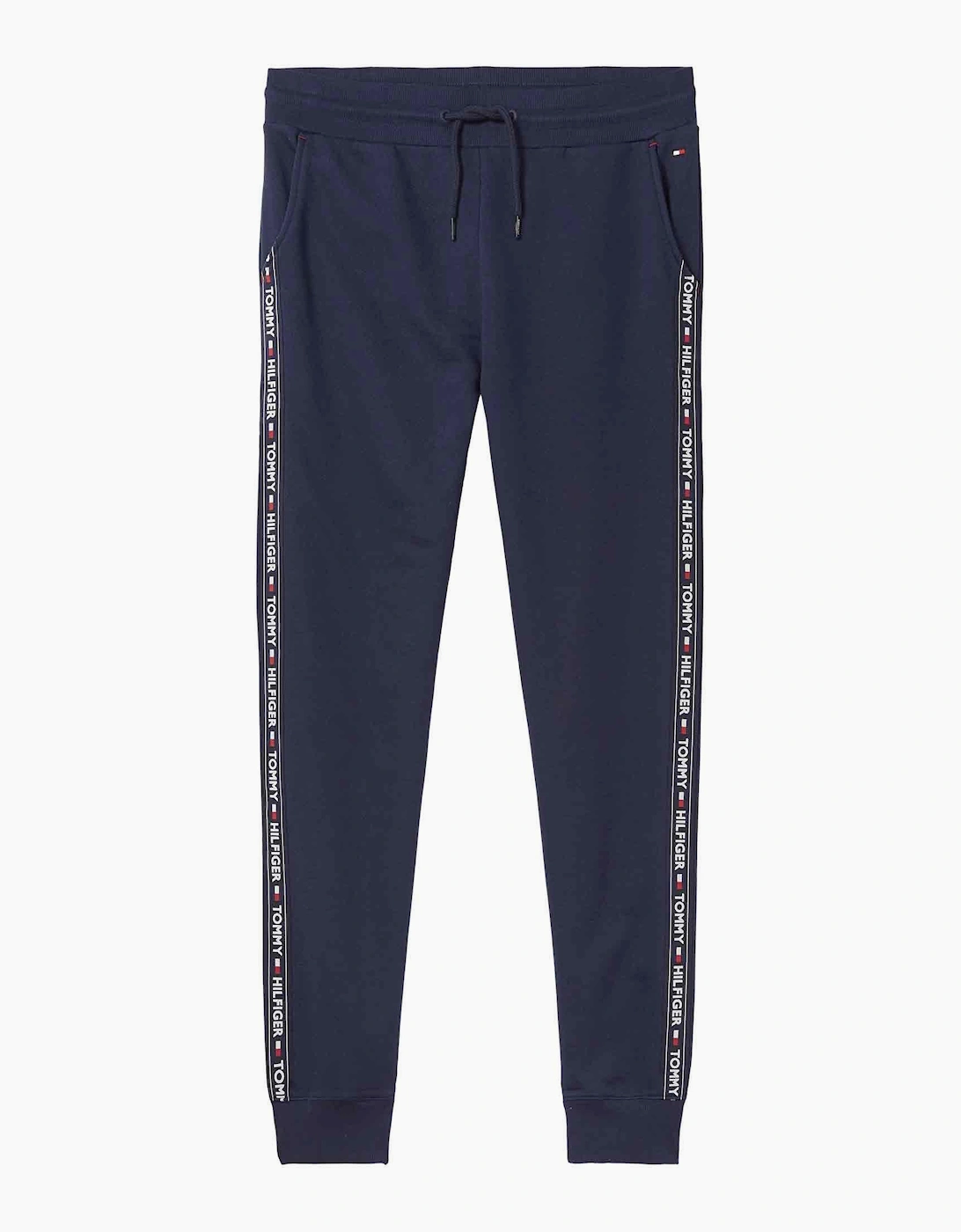 Tommy Hilfiger Men's Icon Hawk Logo Tape Jogging Bottoms, Navy Blazer - Size: 35/34/32/40/Regular