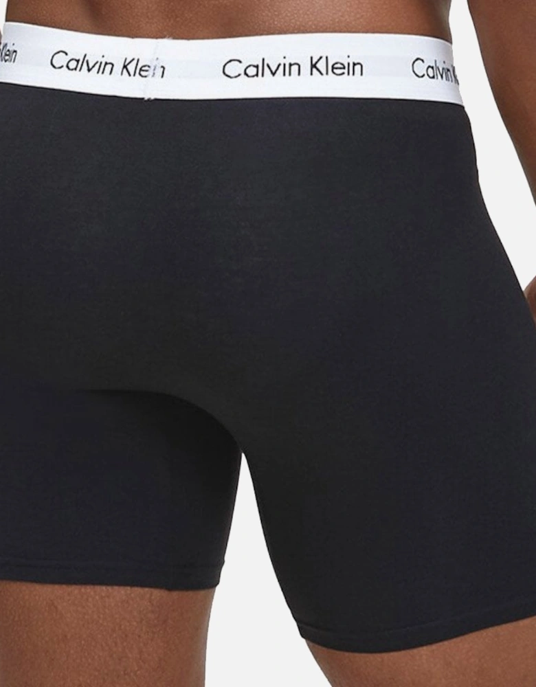 3 Pack Boxer Briefs, Black/White/Grey