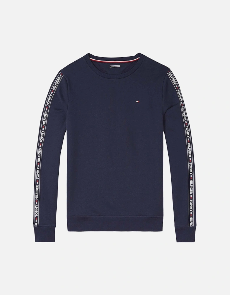 Icon Hawk Logo Tape Sweatshirt, Navy