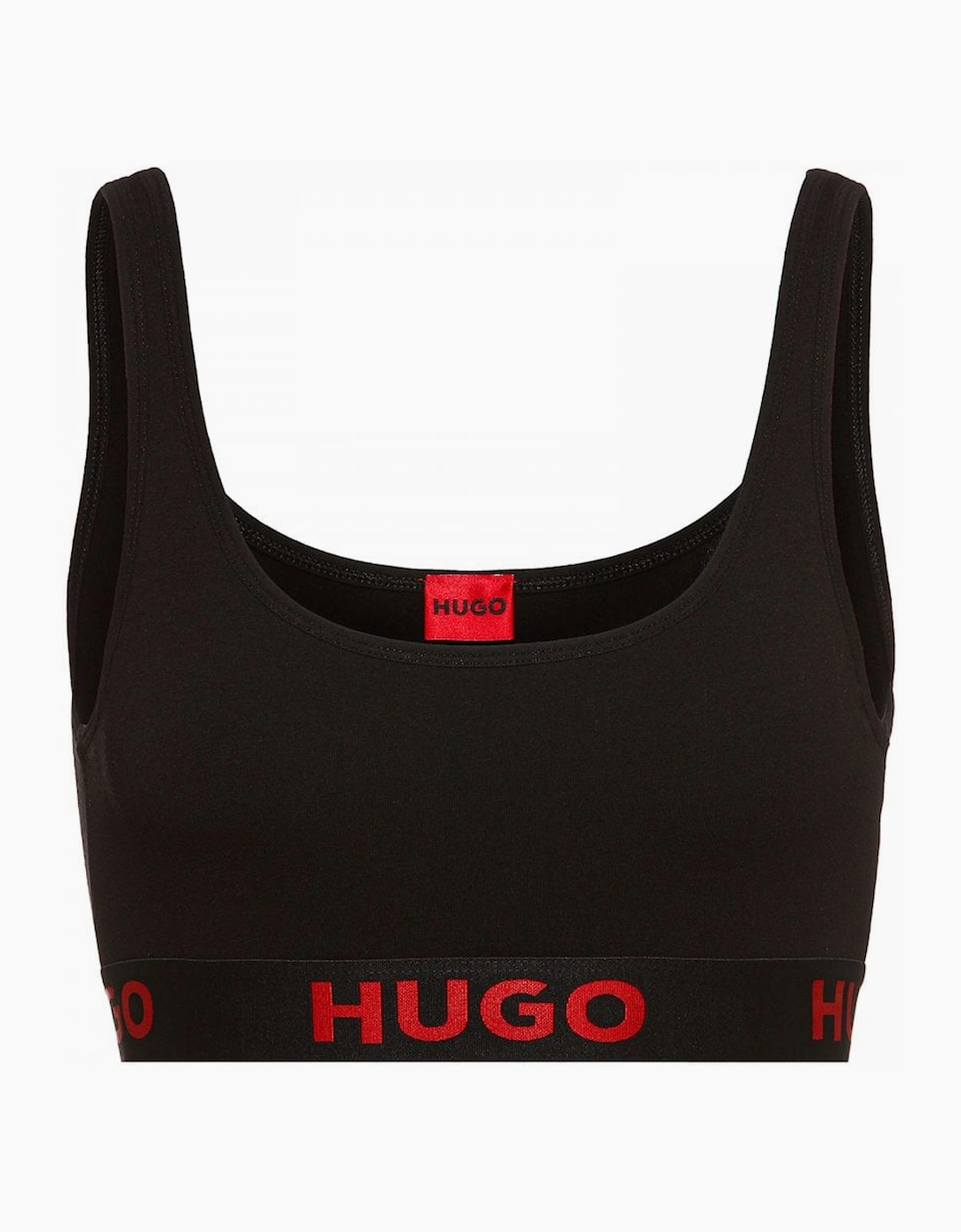 Hugo Boss Women's Sporty Logo Bralette, Black - Size: 18/16
