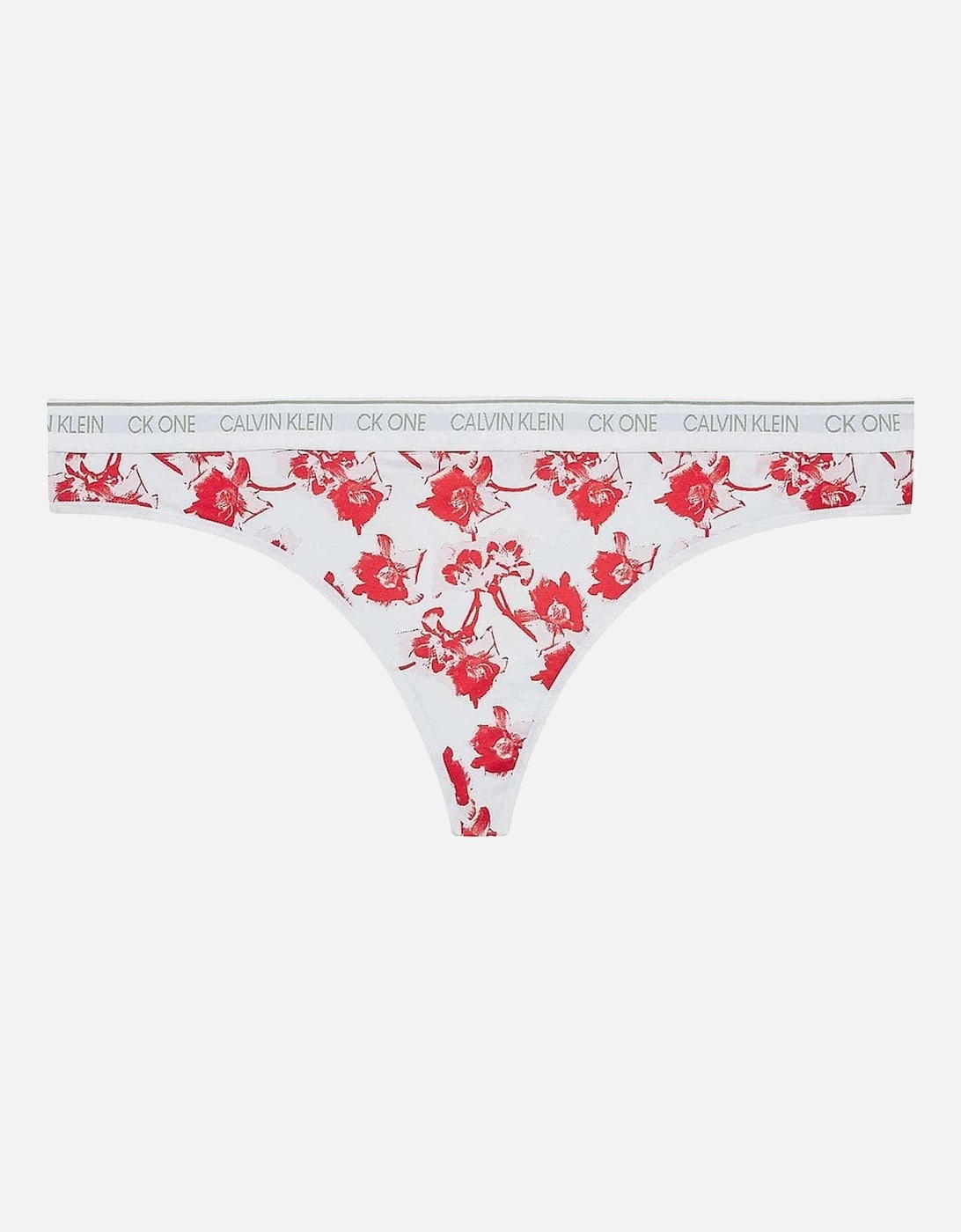 CK One Plus Size Thong, Lilium Print/Strawberry Shake, 5 of 4