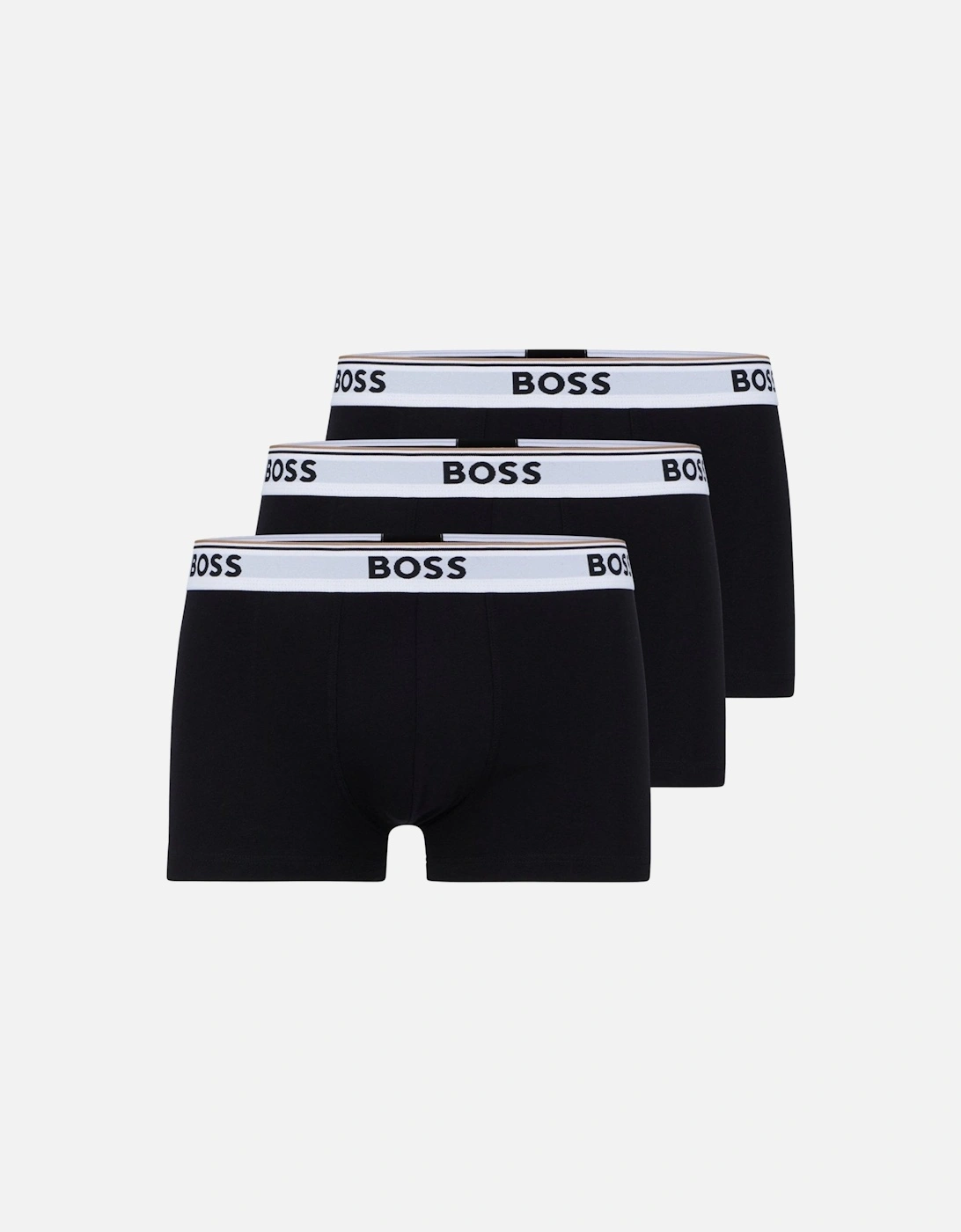 3-Pack Power Logo Boxer Trunks, Black/white, 6 of 5