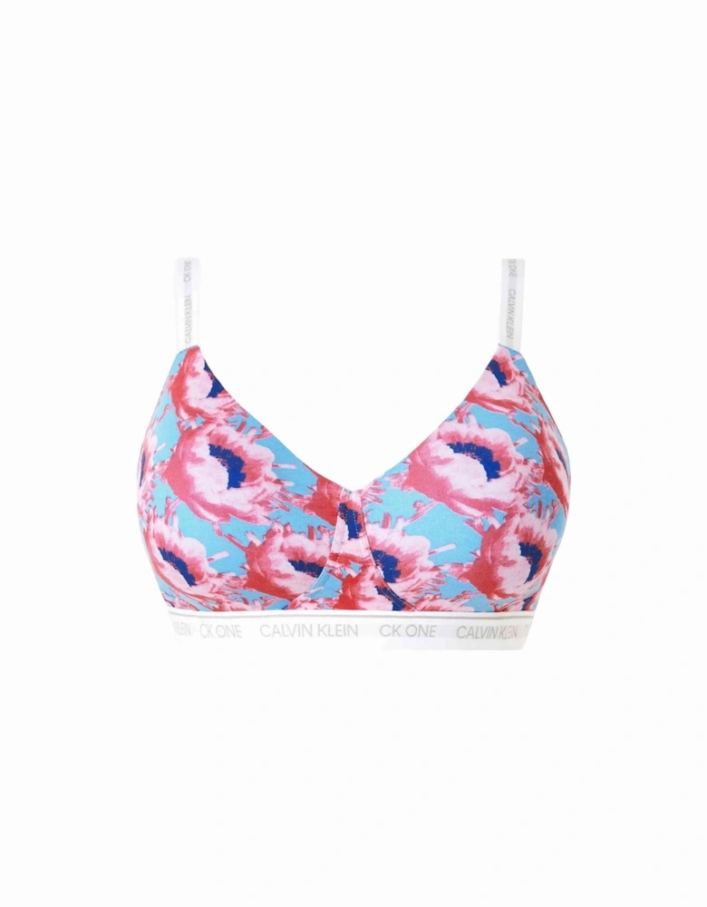 CK One Plus Size Lift Bralette, Prosper Floral Print/Pink Smoothie