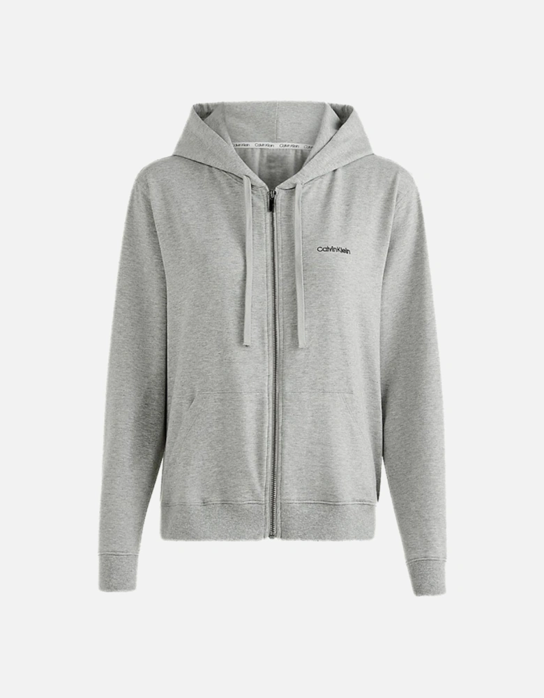 Women Modern Cotton Zip-Thru Track Jacket, Grey Heather