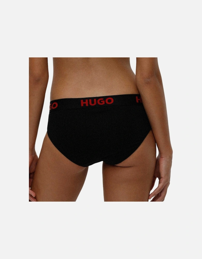 Sporty Logo Brief, Black