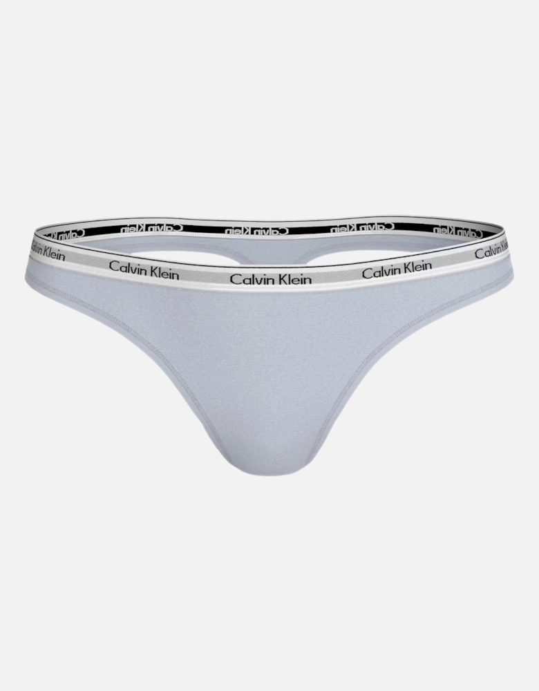 Women Modern Logo Thong, Plein Air Blue