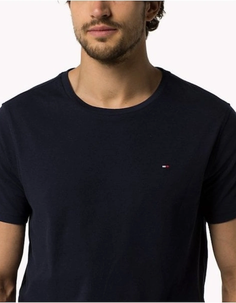 Icon Logo Crew Neck T-Shirt, Navy