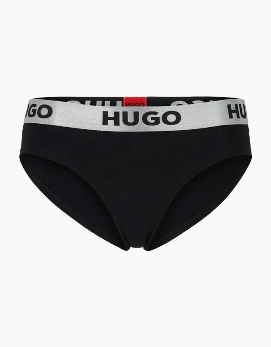 Boss Hugo Boss Women's Sporty Logo Brief, Black/silver
