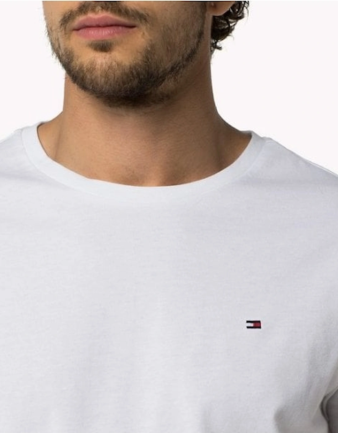 Icon Logo Crew Neck T-Shirt, White