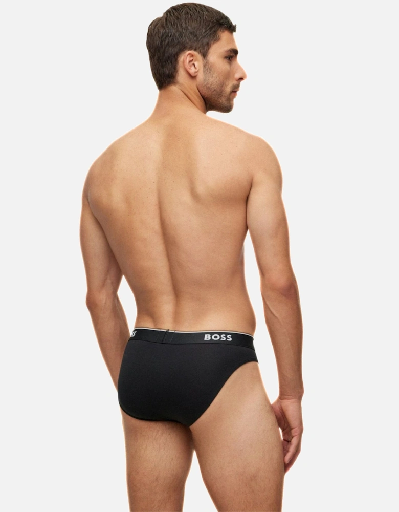 3-Pack Power Logo Briefs, Black