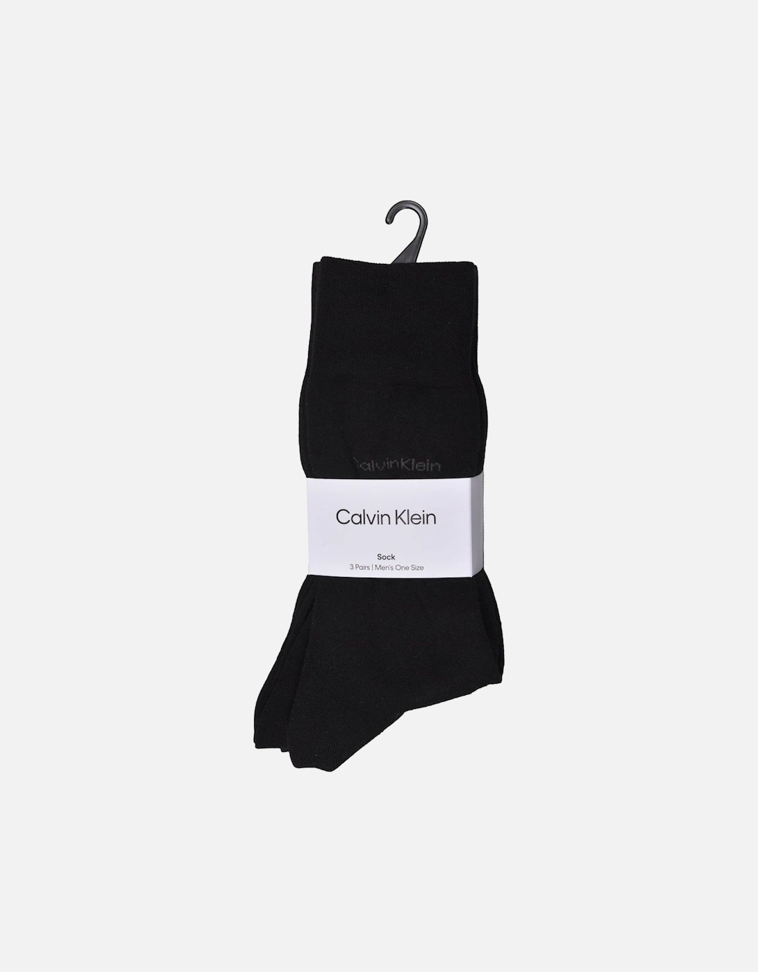3-Pack Premium Combed Cotton Socks, Black
