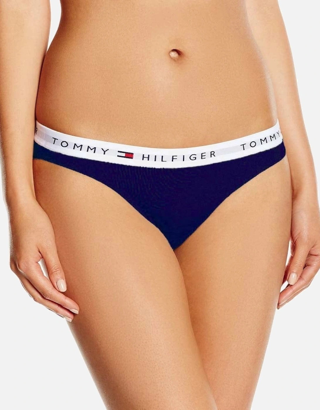 Iconic Cotton Bikini Brief, Navy, 3 of 2