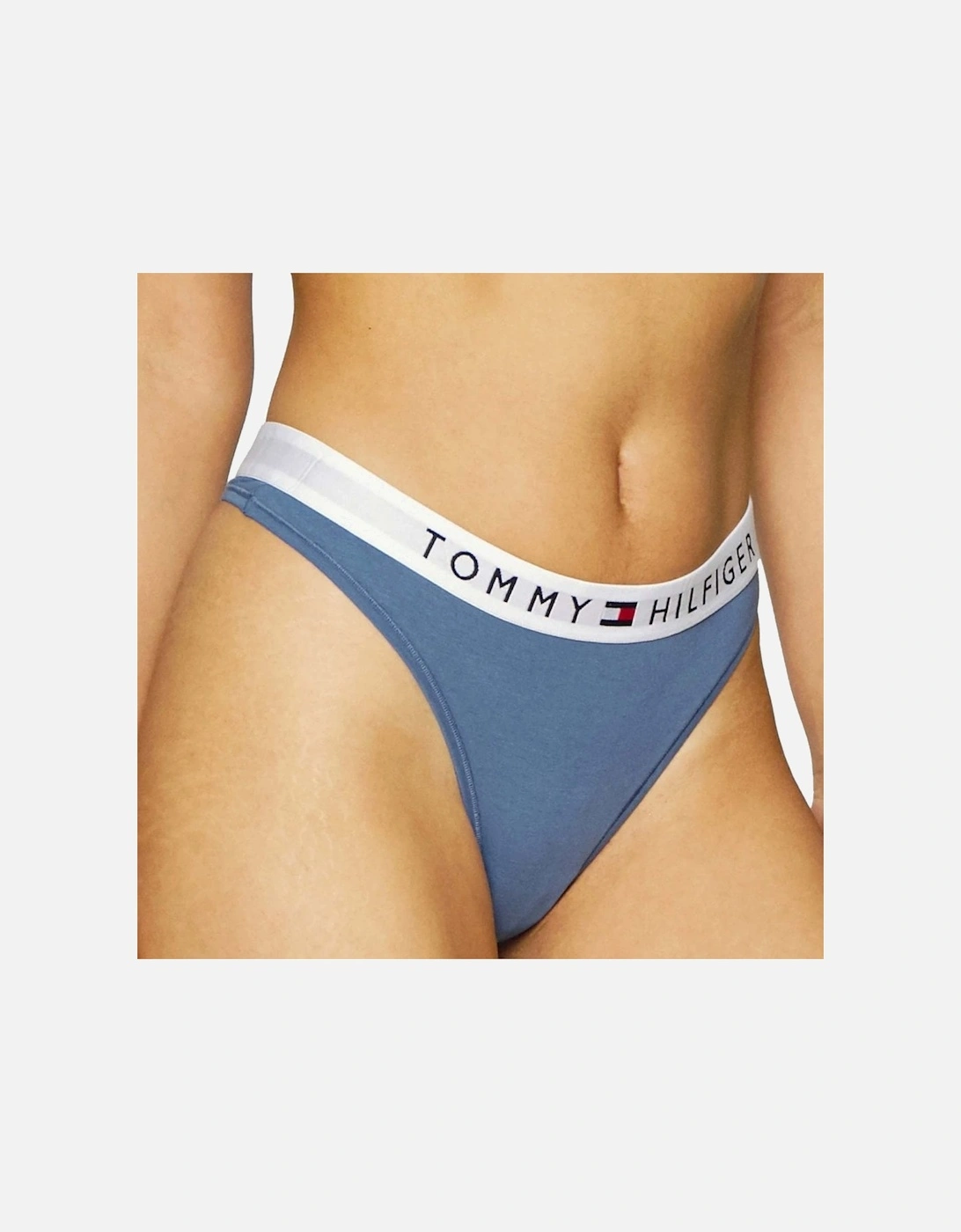 Original Cotton Logo Thong, Iron Blue