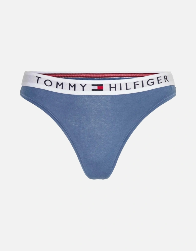 Original Cotton Logo Thong, Iron Blue