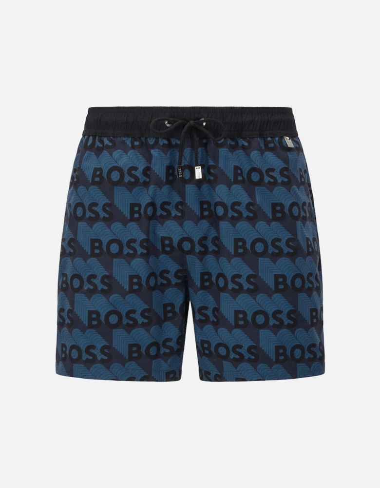 Maui Logo Swim Shorts, Dark Blue