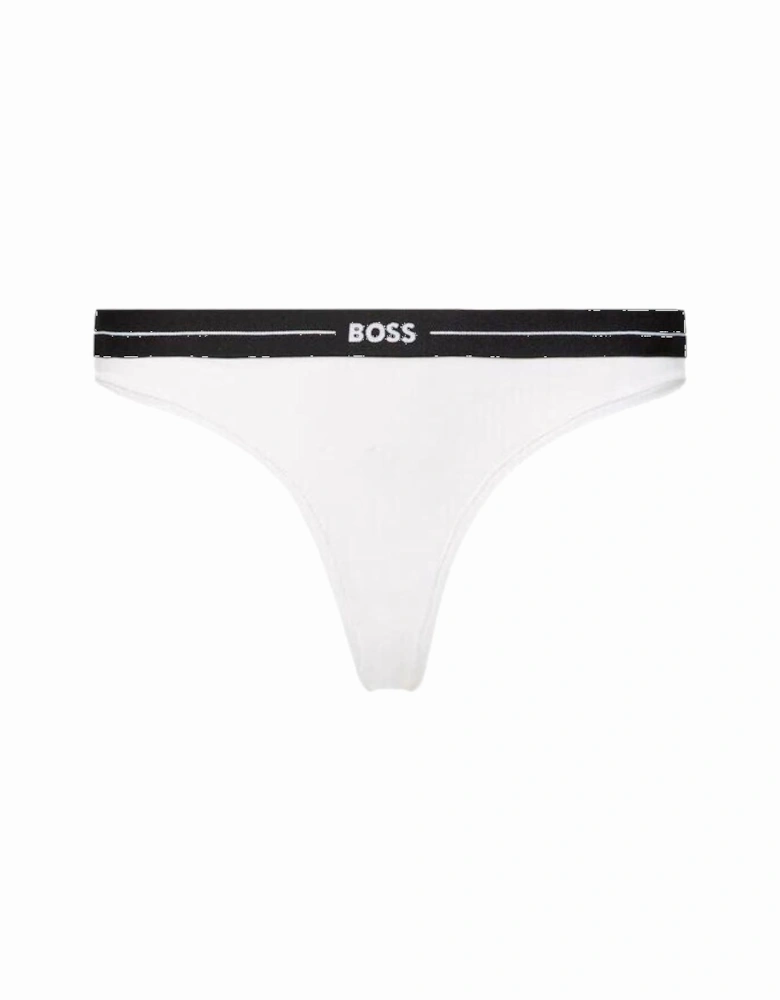 3-Pack Power Logo Thongs, Black/White/Beige