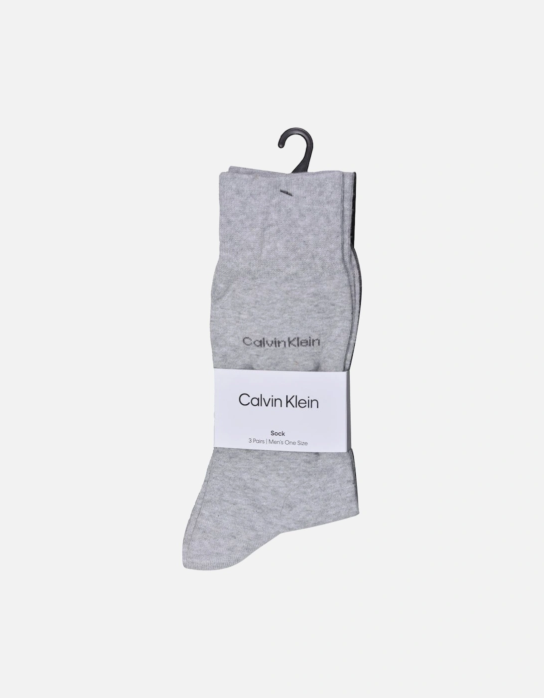 3-Pack Premium Combed Cotton Socks, Grey Combo