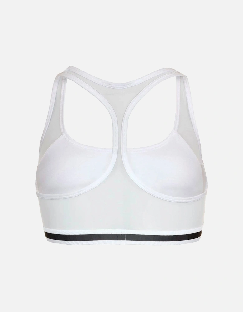 MILEY Cotton Stretch Mesh Bralette, White