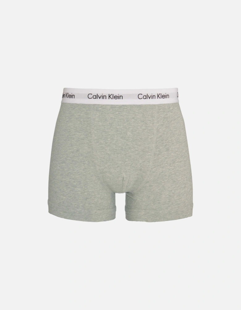 3-Pack Boxer Trunks, Black/Grey/White