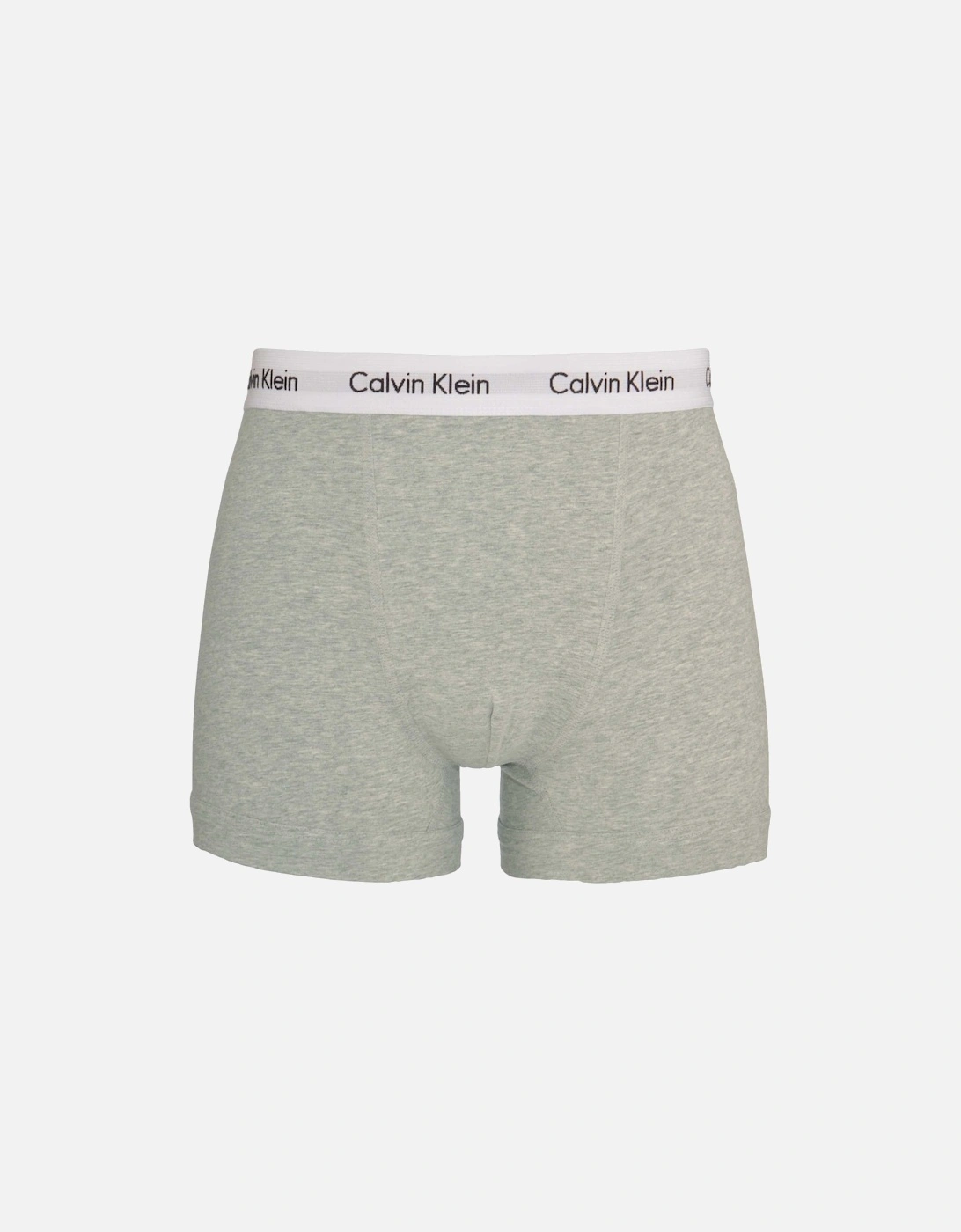 3-Pack Boxer Trunks, Black/Grey/White