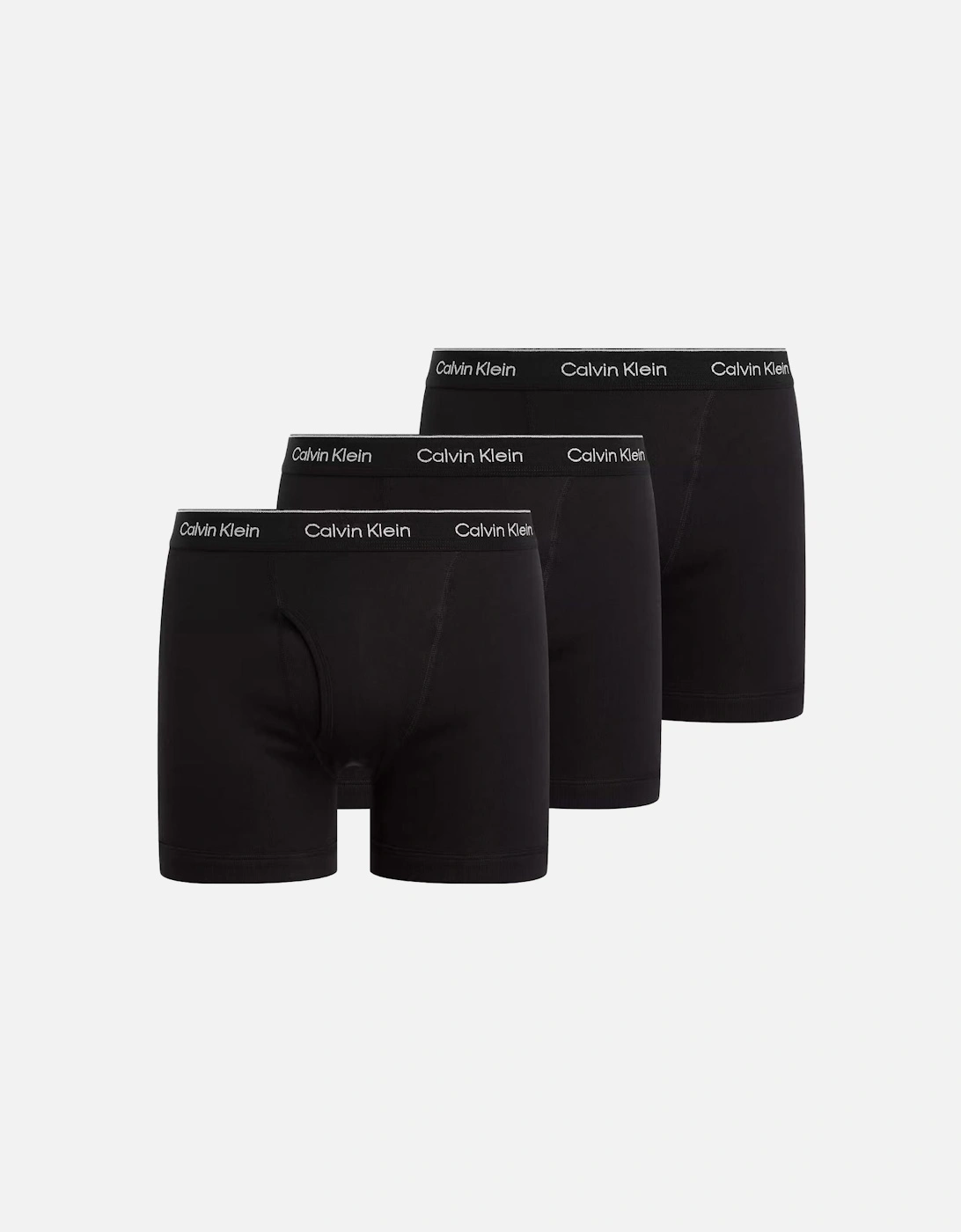 3-Pack Pure Cotton Keyhole Boxer Briefs, Black, 6 of 5