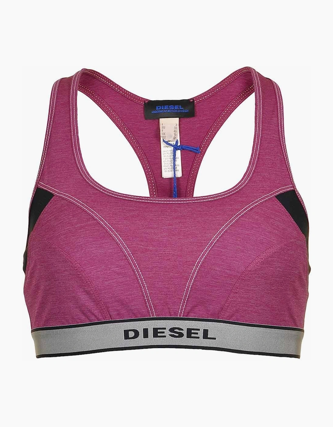 Diesel Women's Red Miley Stretch Jersey Bralette, Purple  10/8 S