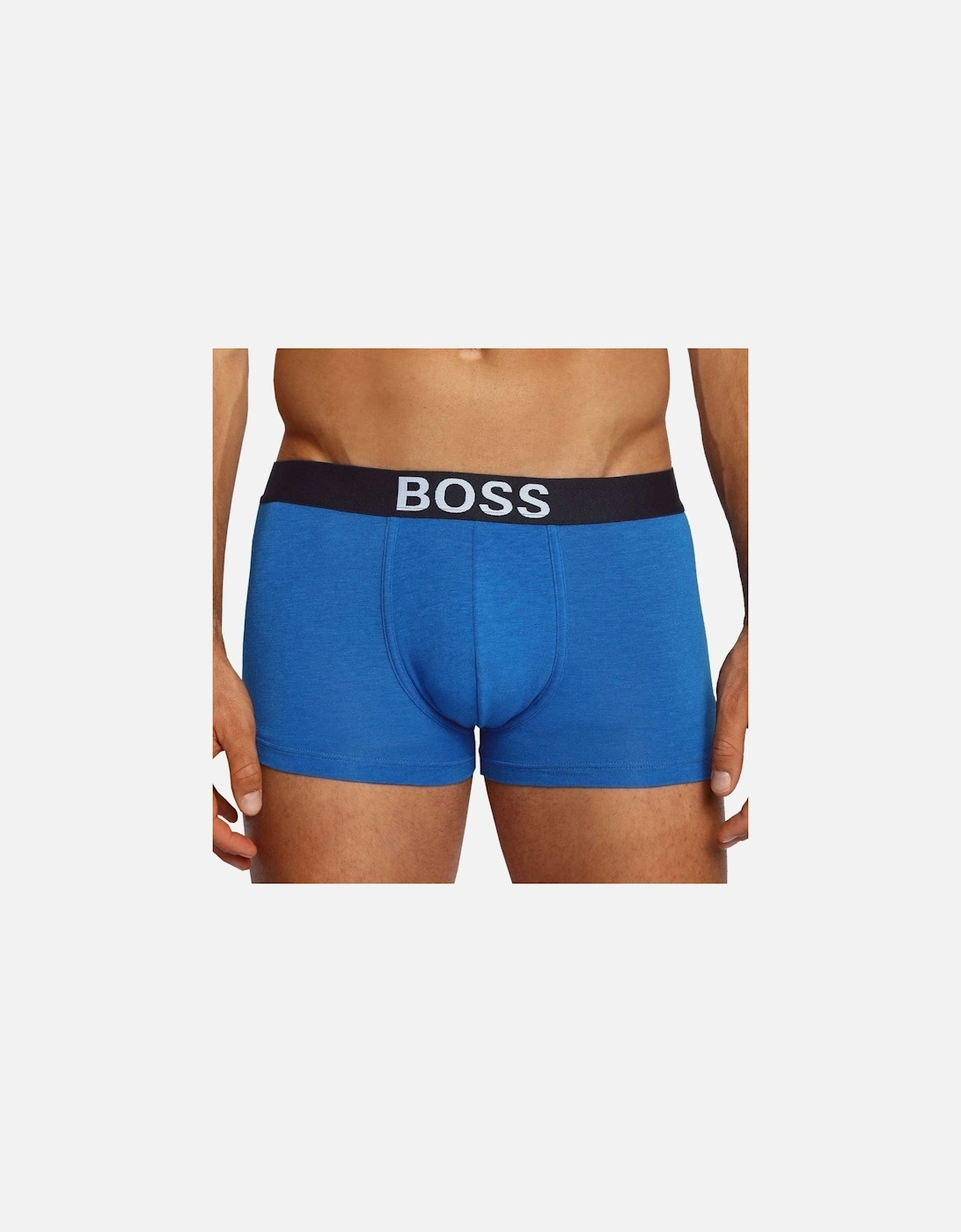 Identity Logo Cotton Modal Stretch Trunk, Blue