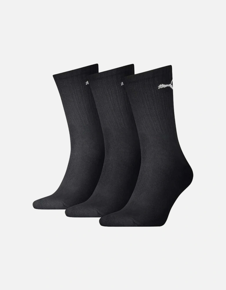 3-Pack Sports Socks, Black