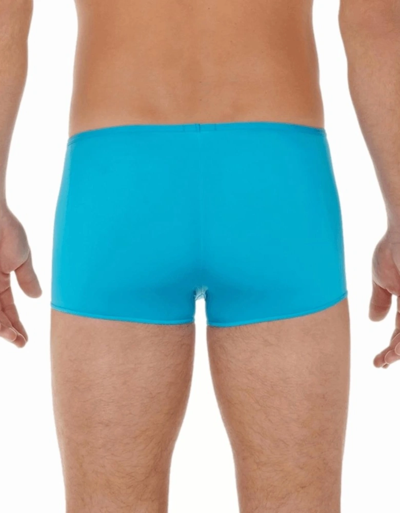 Plumes Boxer Trunk, Turquoise