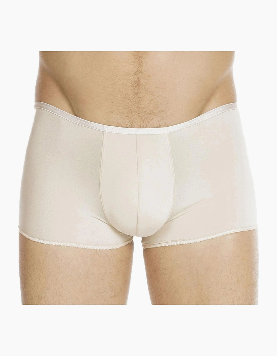 Hom Men's Plume Ultra-light Boxer Trunk, Nude/Skin - White - Size: 33/32/32
