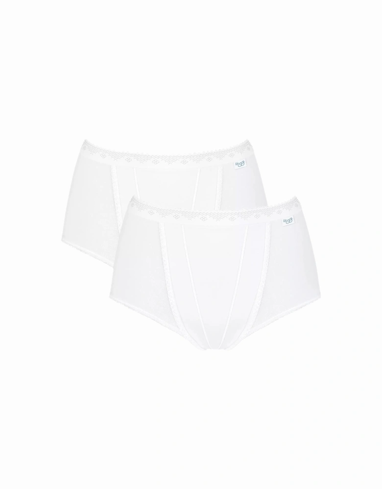 Control 2-Pack Maxi Briefs, White