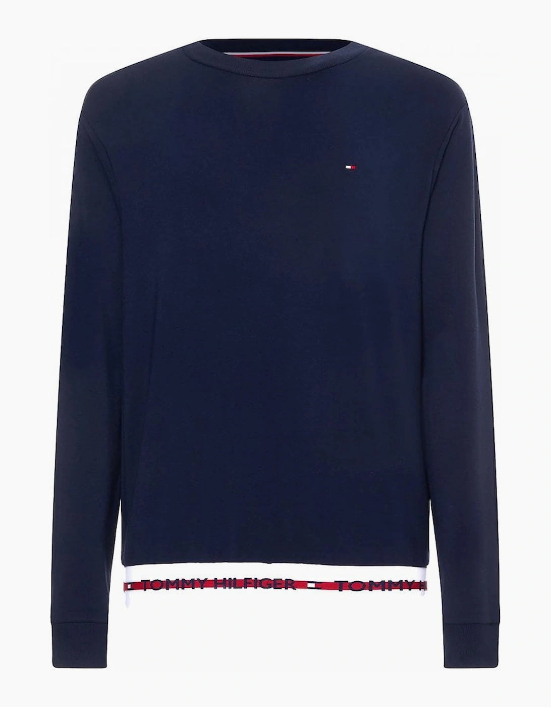 Tommy Hilfiger Men's Repeat Logo Track Top Hawk Sweatshirt, Desert Sky - Navy - Size: 35/34/32