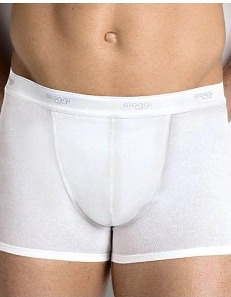 2-Pack Basic Boxer Trunks, White