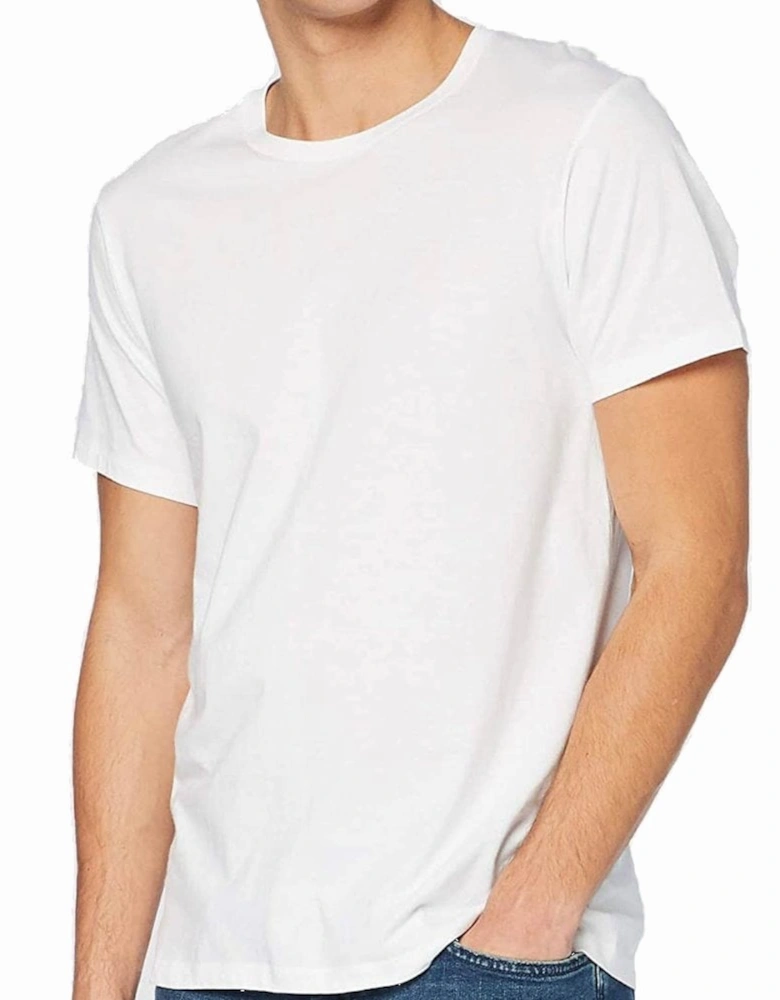 3-Pack Pure Cotton Crew Neck T-Shirts, White