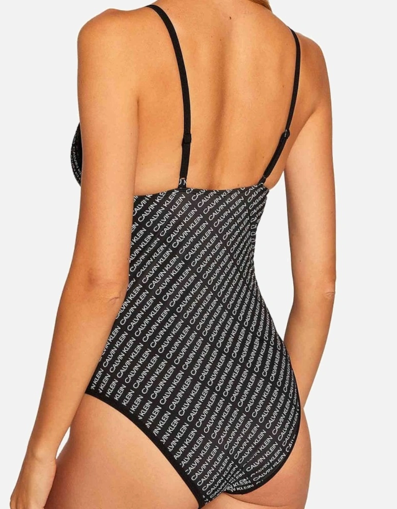 Triangle One Piece Swim Suit, Core Diagonal Logo