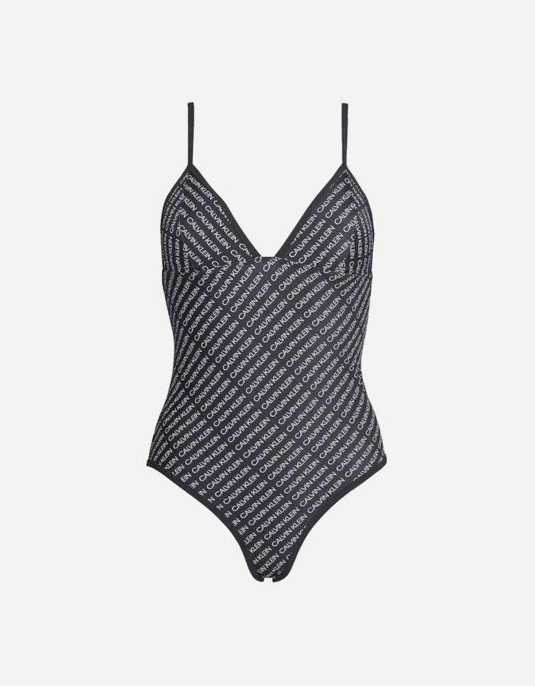 Triangle One Piece Swim Suit, Core Diagonal Logo