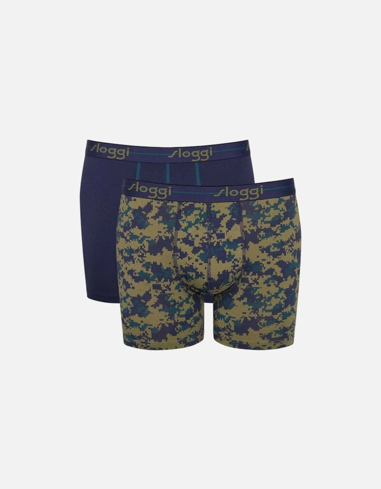 Start 2-Pack Short, Navy / Print