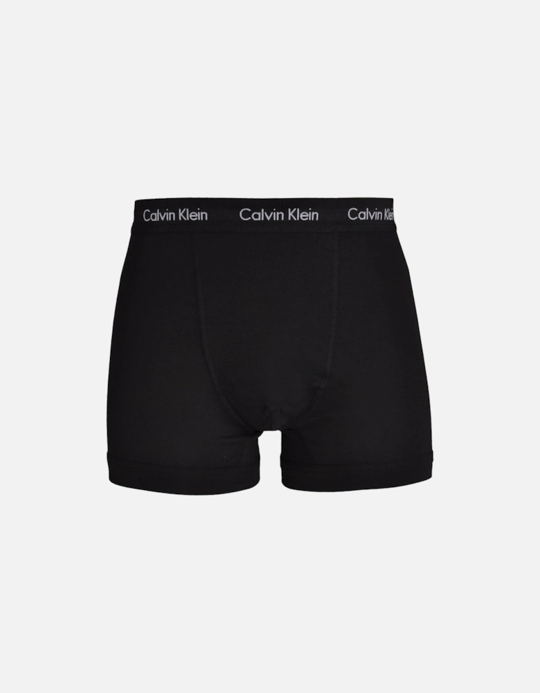 3-Pack Boxer Trunks, All Black