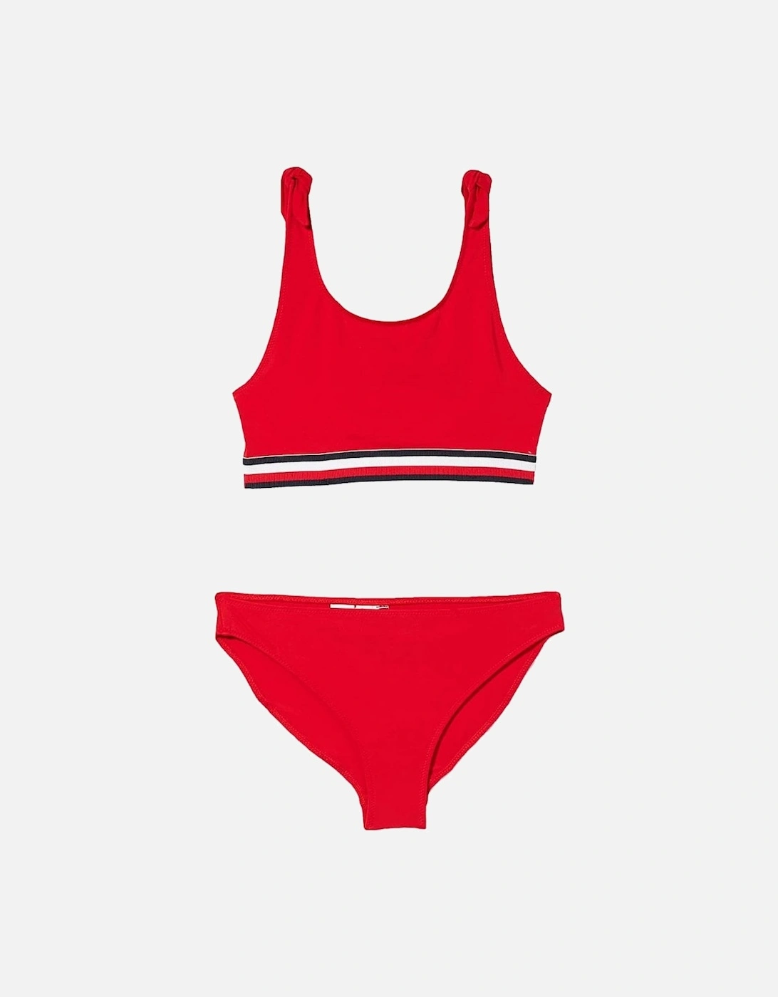 Girls Swim Bikini Bralette Set, Primary Red, 3 of 2