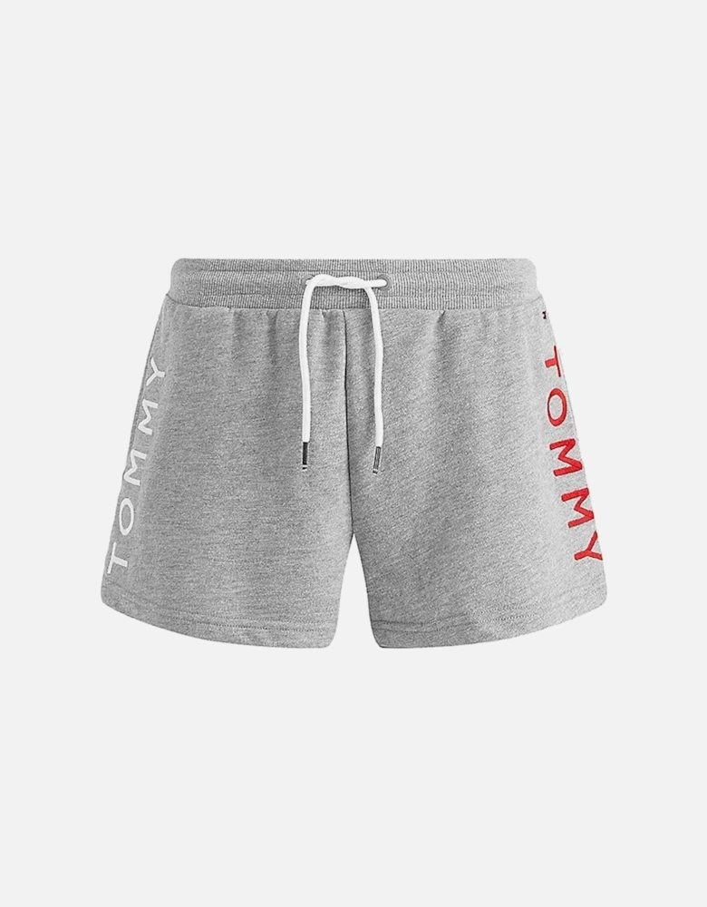 Logo Embroidery Shorts, Medium Grey Heather