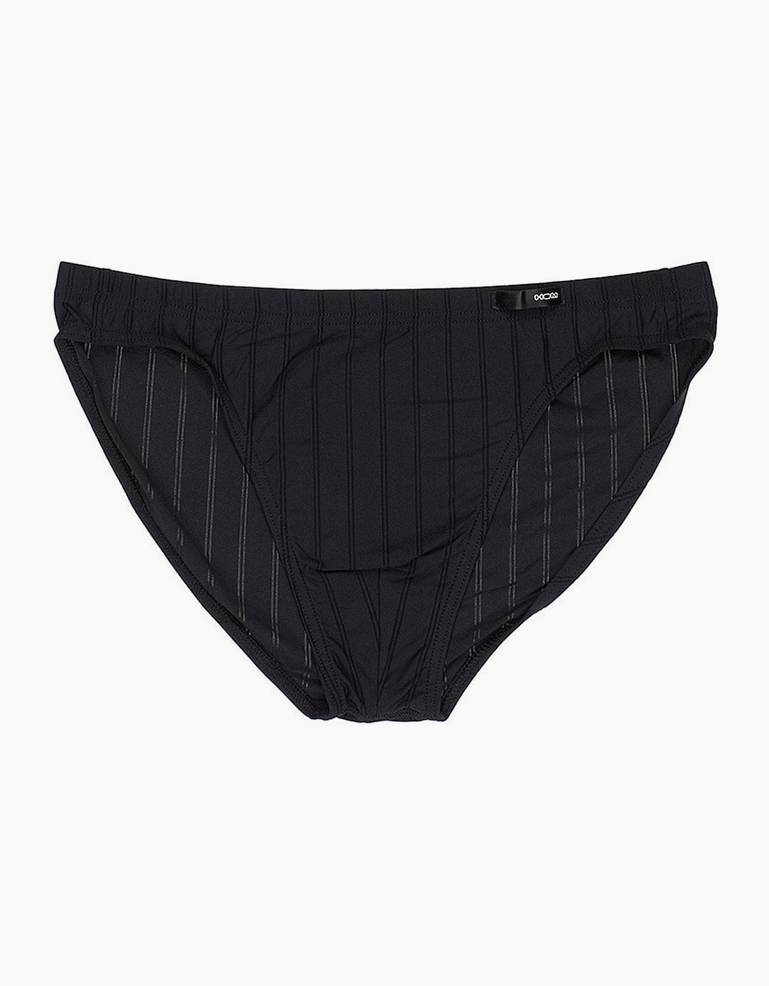 Hom Men's Black Chic Temptation Microfiber Micro Brief, - Size: 33/32/32