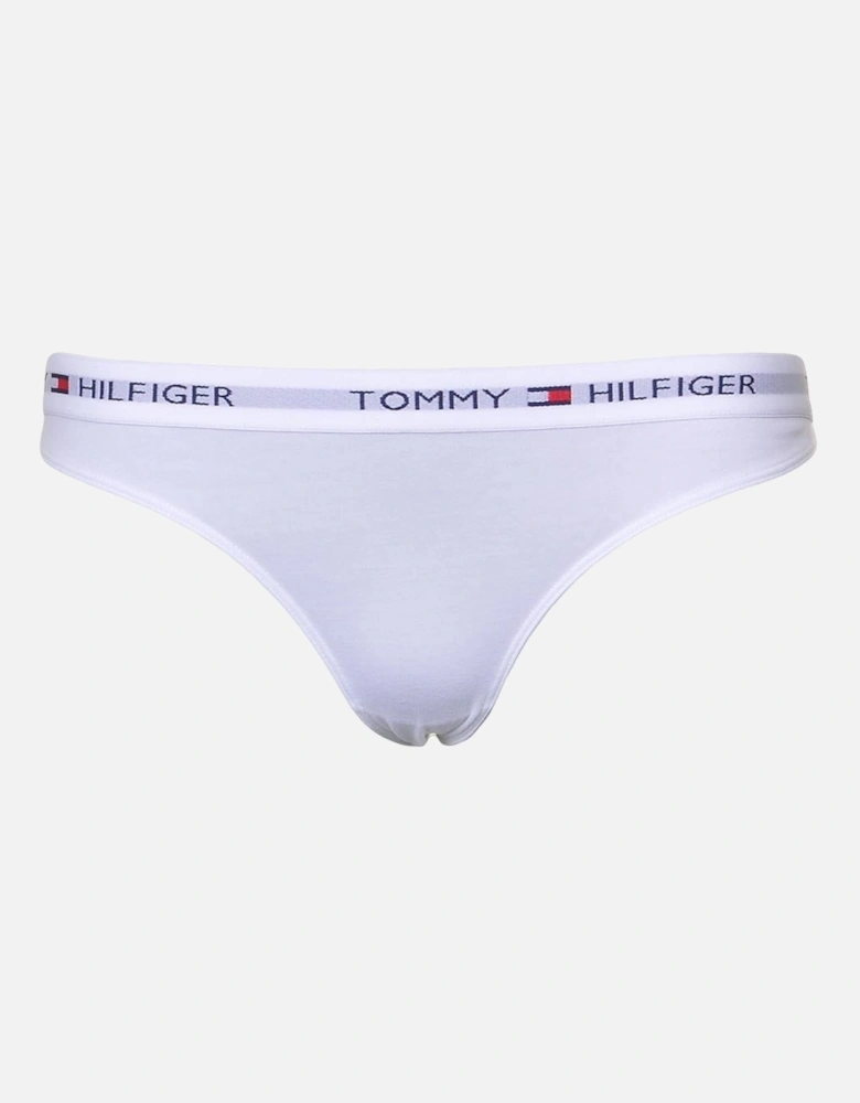 Iconic Cotton Thong, White