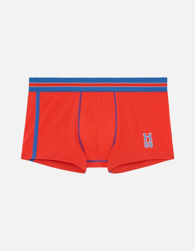 Run Sports Contrast Boxer Trunk, Red/blue