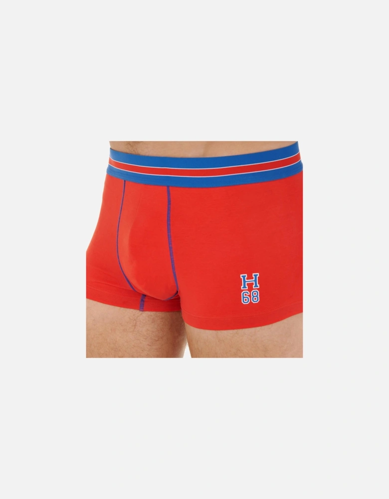 Run Sports Contrast Boxer Trunk, Red/blue